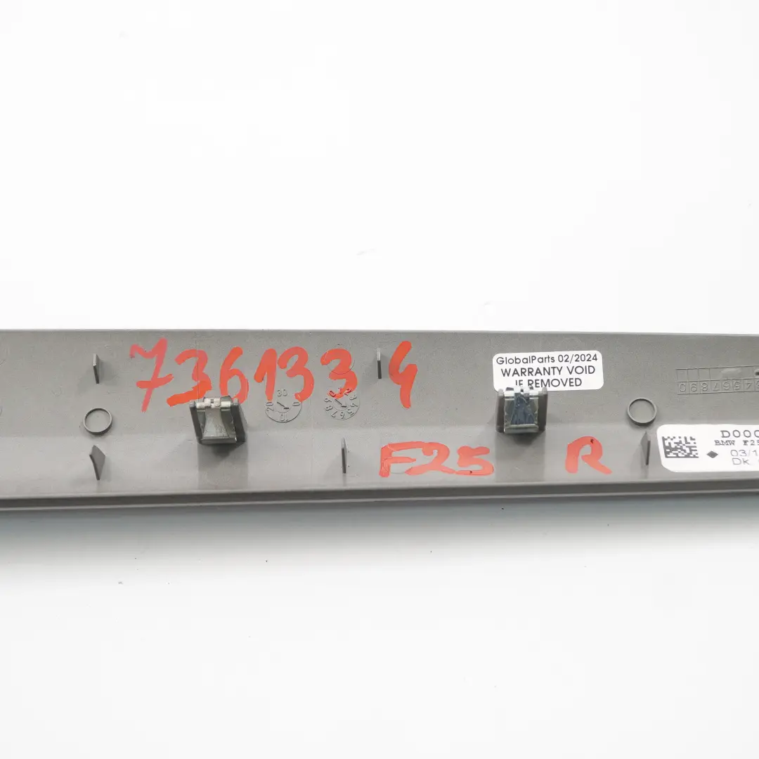 Puerta Strip Cubierta Delantero Trasero Derecho Madera Cobre Oscuro para BMW X3 F25 con número de pieza 7361334 BMW X3 F25 Puerta Strip Cubierta Delantero Trasero Derecho Madera Cobre Oscuro - SKU 7361334 - Número de pieza 7361334