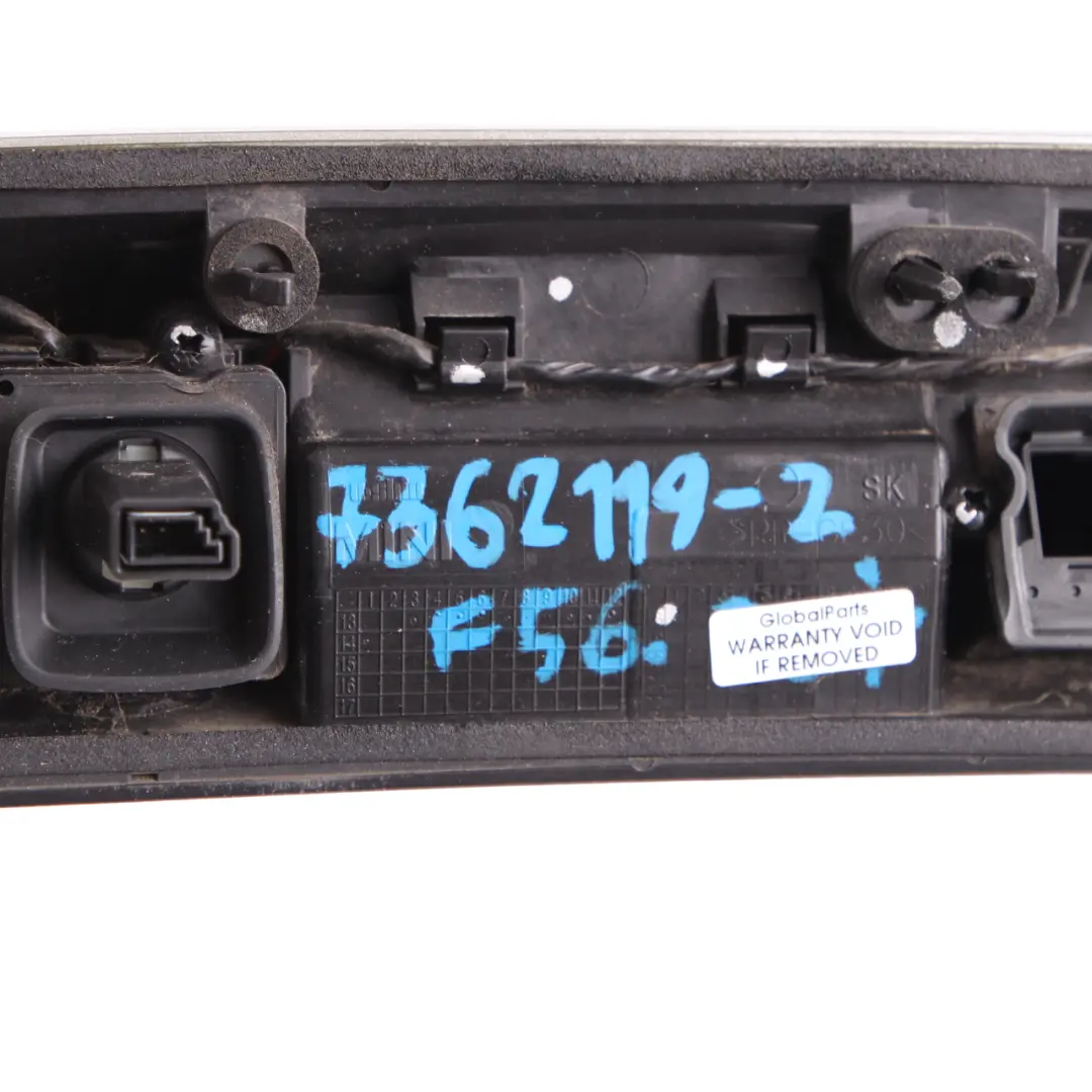 Trunk Lid Handle Mini F55 F56 F57 2 Rear Grip Boot Alu Silver Emblem to with Part number 7362119 Trunk Lid Handle Mini F55 F56 F57 2 Rear Grip Boot Alu Silver Emblem - SKU 7362119-2 - Part number 7362119