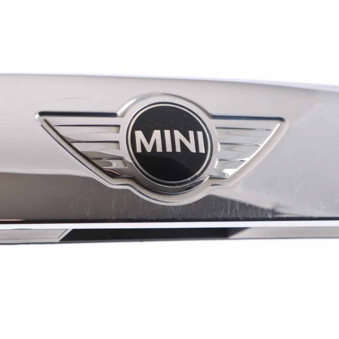 Trunk Lid Grip Button Cover Trim Chrome to Mini Cooper F55 F56 F57 Rear with Part number 7362121 Mini Cooper F55 F56 F57 Rear Trunk Lid Grip Button Cover Trim Chrome - SKU 7362121-2 - Part number 7362121