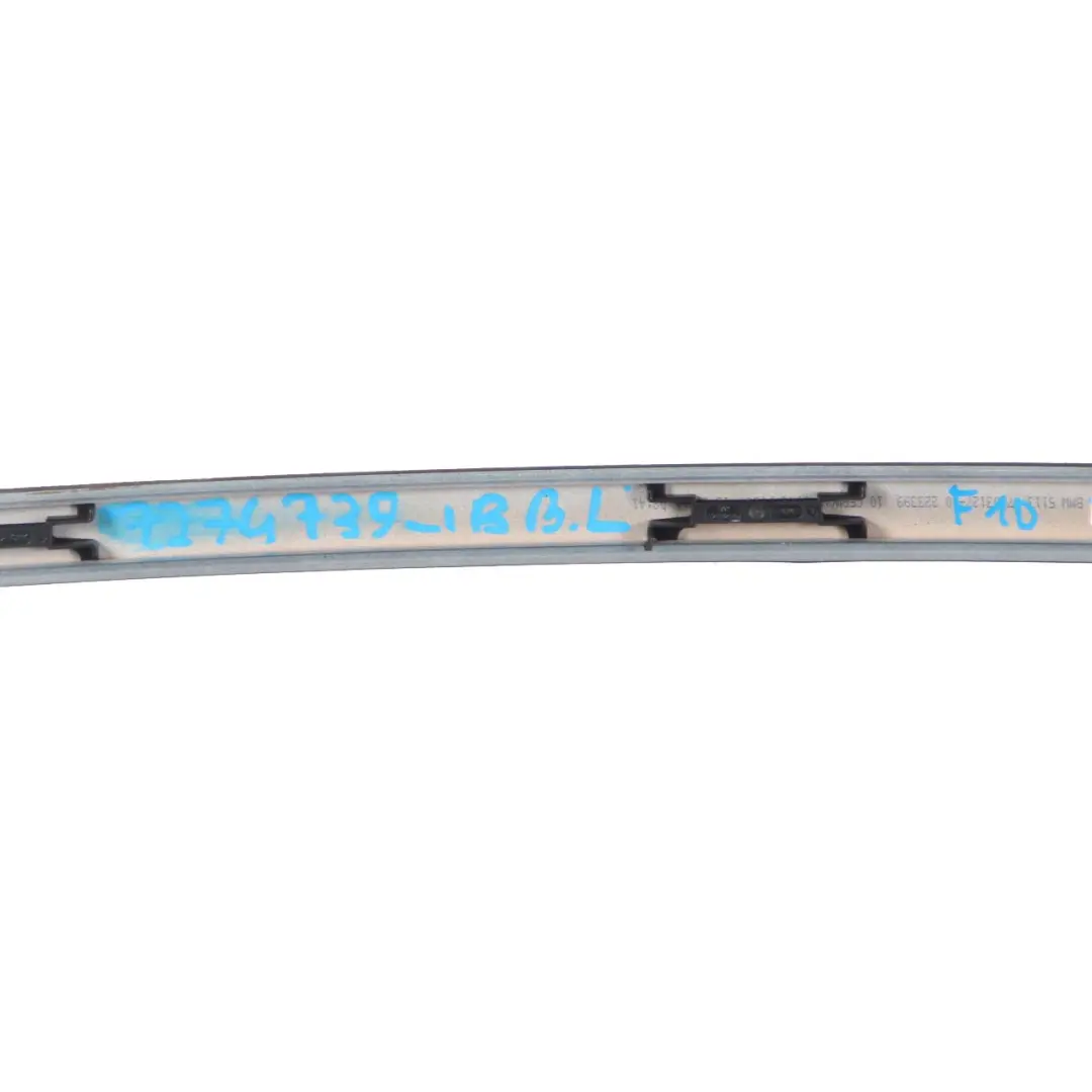 Roof Moulding Left N/S Gutter Rail Trim Imperial Blue - A89 to BMW F10 LCI with Part number 7362459 BMW F10 LCI Roof Moulding Left N/S Gutter Rail Trim Imperial Blue - A89 - SKU 7362459-IBB - Part number 7362459