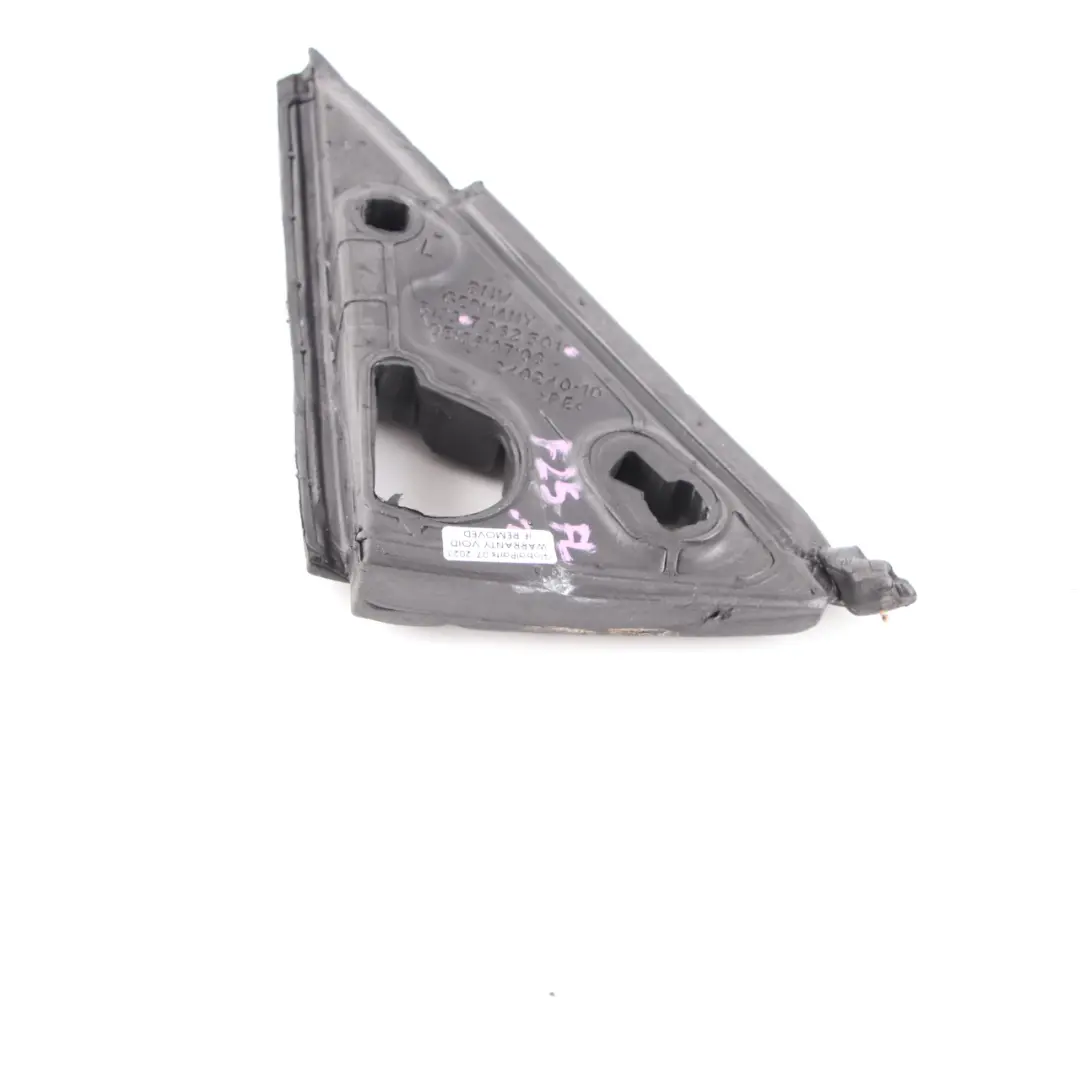 Joint étanchéité rétroviseur triangle avant gauche Isolation pour BMW X3 F25 à propos du numéro de pièce 7362501 BMW X3 F25 Joint étanchéité rétroviseur triangle avant gauche Isolation - SKU 7362501 - Numéro de pièce 7362501