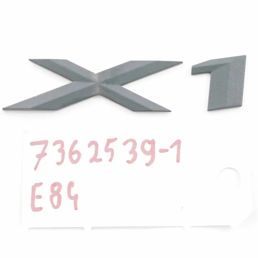 Emblem Schriftzug Abzeichen Geklebt Hinten X1 für BMW X1 er E84 mit Teilenummer 7362539 BMW X1 er E84 Emblem Schriftzug Abzeichen Geklebt Hinten X1 - SKU 7362539-1 - Teilenummer 7362539