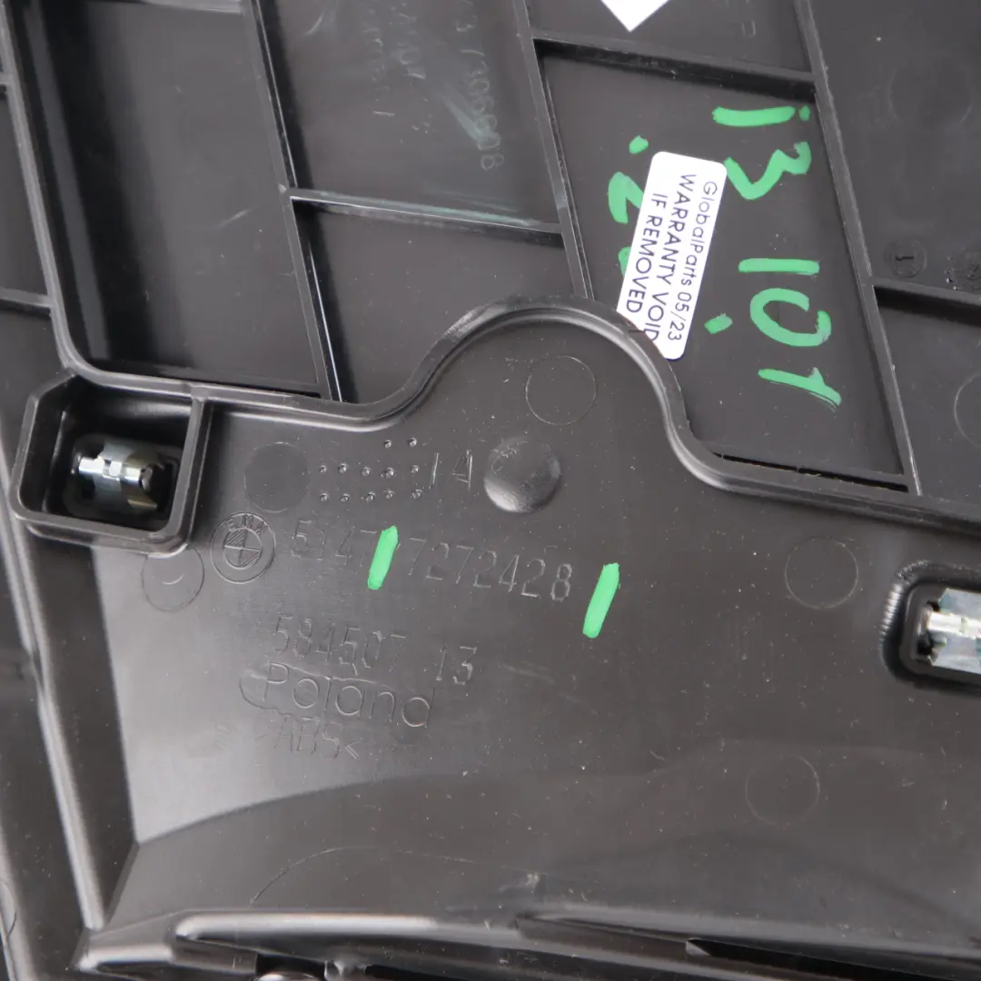 BMW i3 I01 Lateral Trim Panel Cover Rear Right Door Seat Dalbergia Brown 7272428 - SKU 7362580 - Part number 7362580