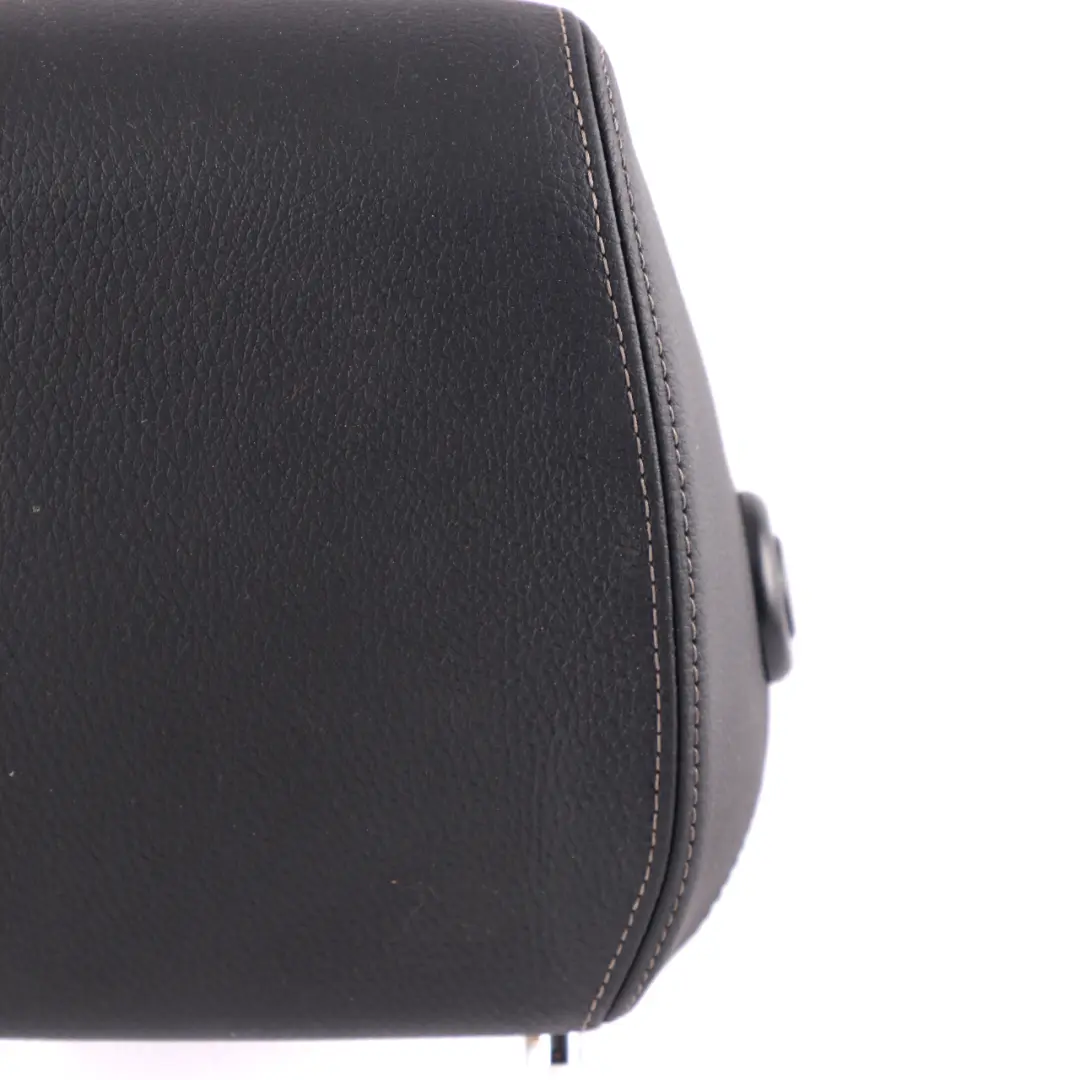 Headrest Front Seat Leather Dakota Black Oyster Stitching N/O/S to BMW F30 with Part number 7362617 BMW F30 Headrest Front Seat Leather Dakota Black Oyster Stitching N/O/S - SKU 7362617 - Part number 7362617