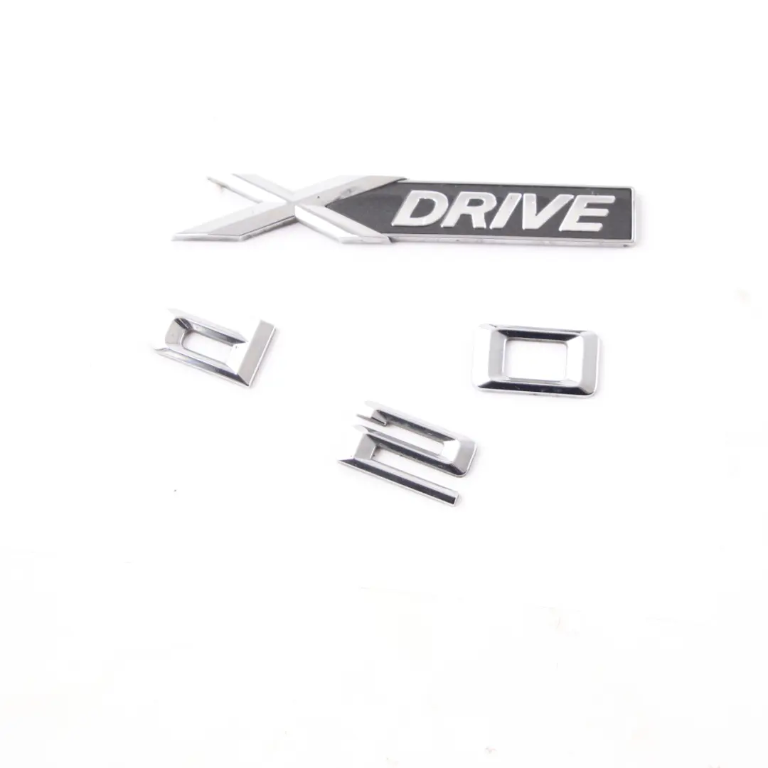 20dX 2.0d Lettering X Drive 20d Emblema Logo Trim para BMW X1 E84 X3 E83 F25 X4 F26 con número de pieza 7362673 BMW X1 E84 X3 E83 F25 X4 F26 20dX 2.0d Lettering X Drive 20d Emblema Logo Trim - SKU 7362673 - Número de pieza 7362673