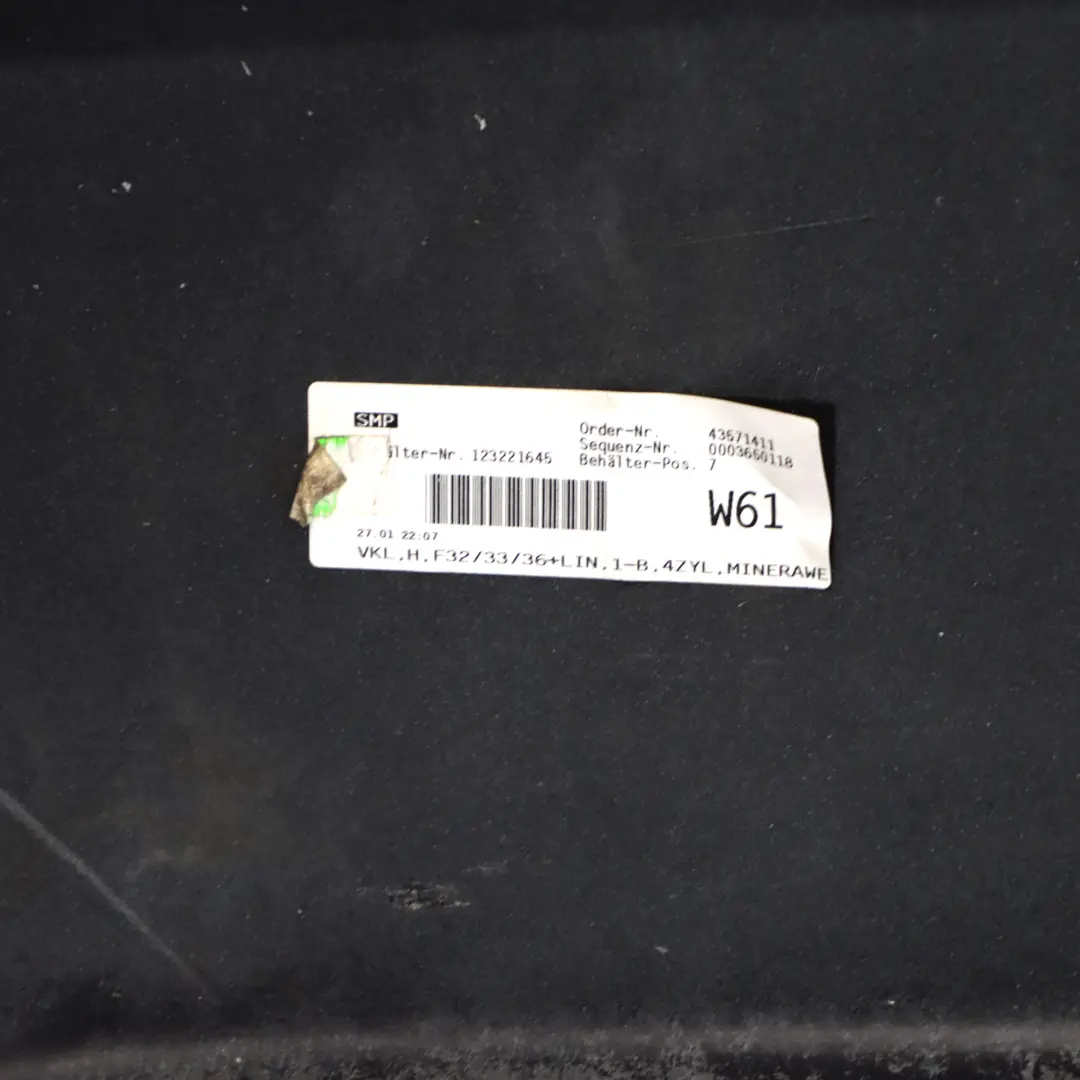 BMW F32 F33 Zderzak Tylny Osłona PDC Mineralweiss Biały - A96 - SKU 7363304-MW - Numer Części 7363304