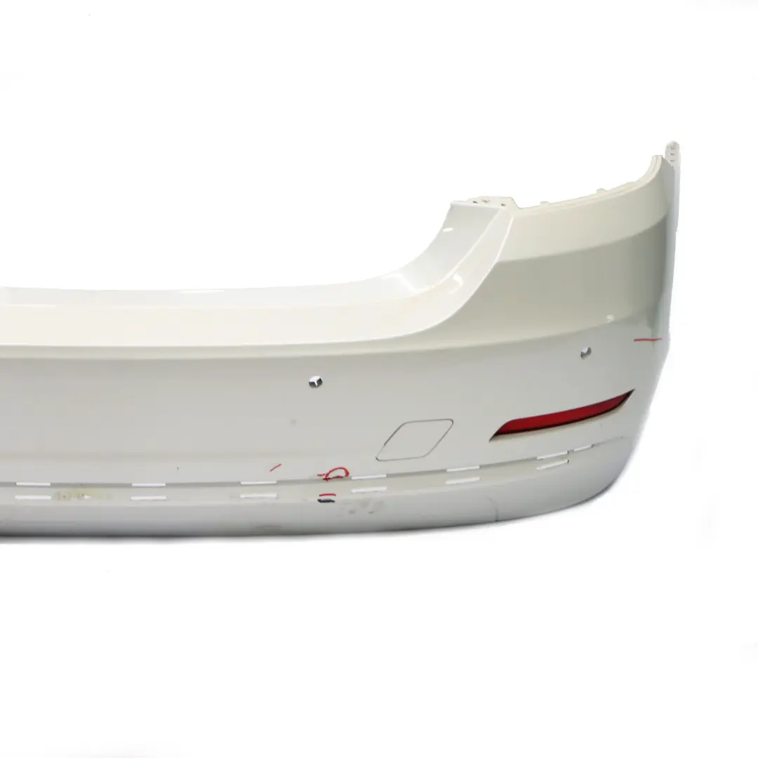 BMW F32 F33 Rear Bumper Trim Panel PDC Mineralweiss Mineral White - A96 - SKU 7363304-MW - Part number 7363304