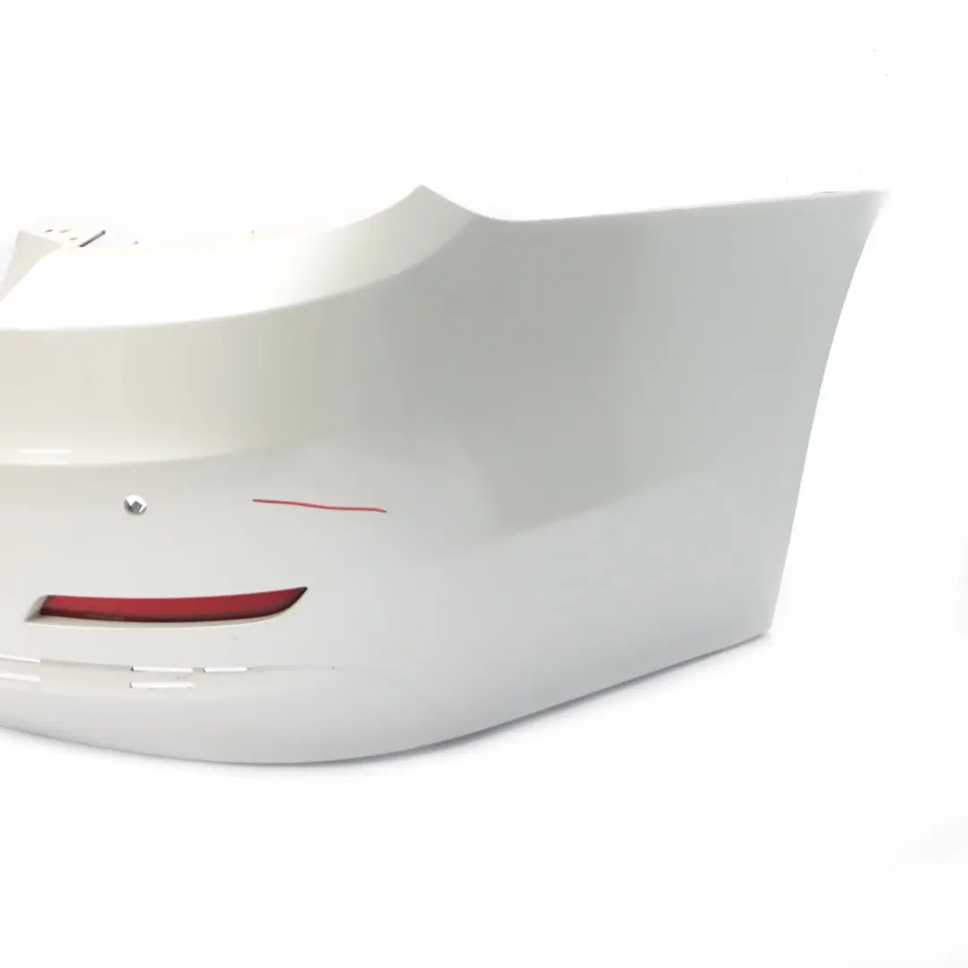 BMW F32 F33 Rear Bumper Trim Panel PDC Mineralweiss Mineral White - A96 - SKU 7363304-MW - Part number 7363304