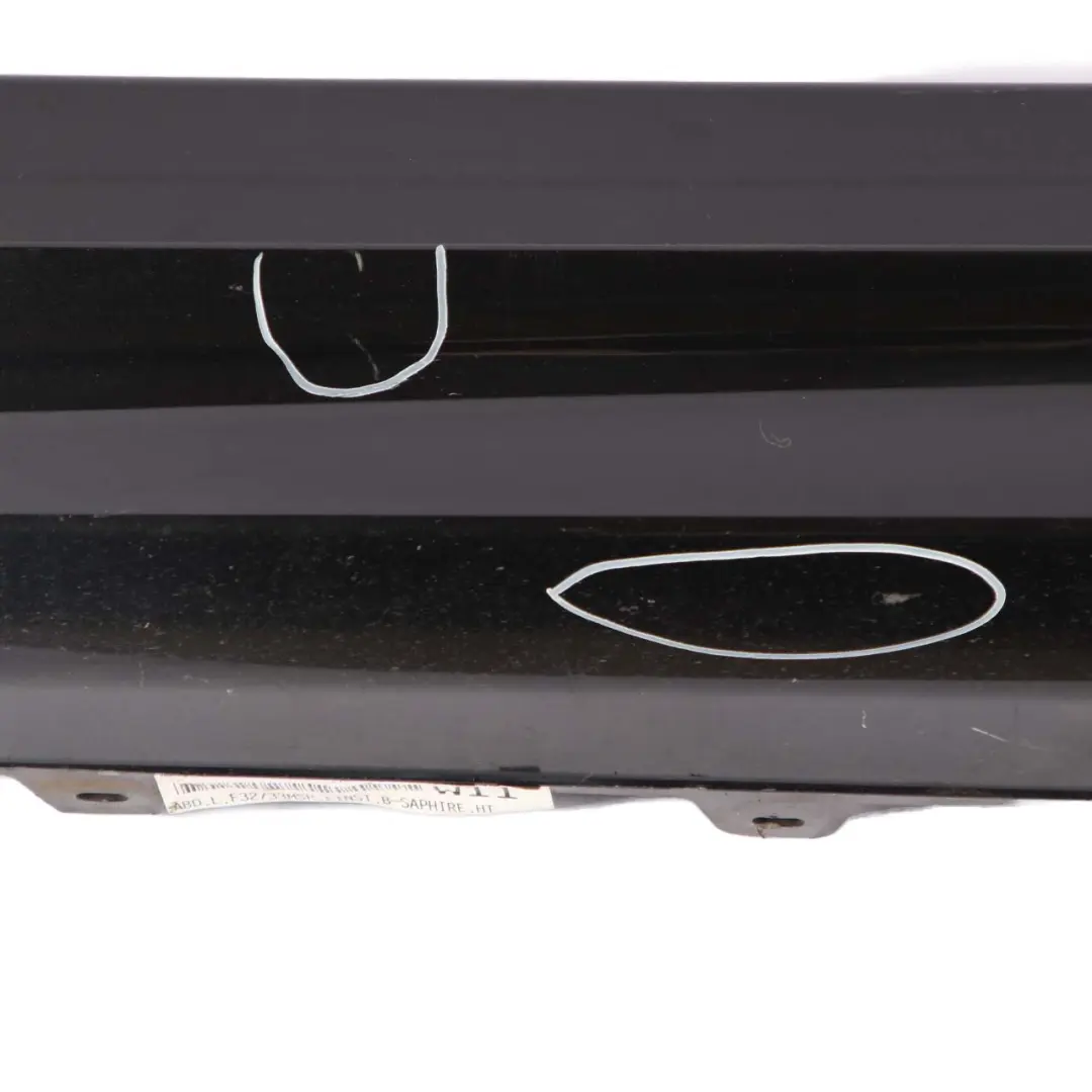 BMW F32 F33 Side Skirt Sill Strip Left N/S Black Sapphire Metallic - 475 - SKU 7363395-BS - Part number 7363395