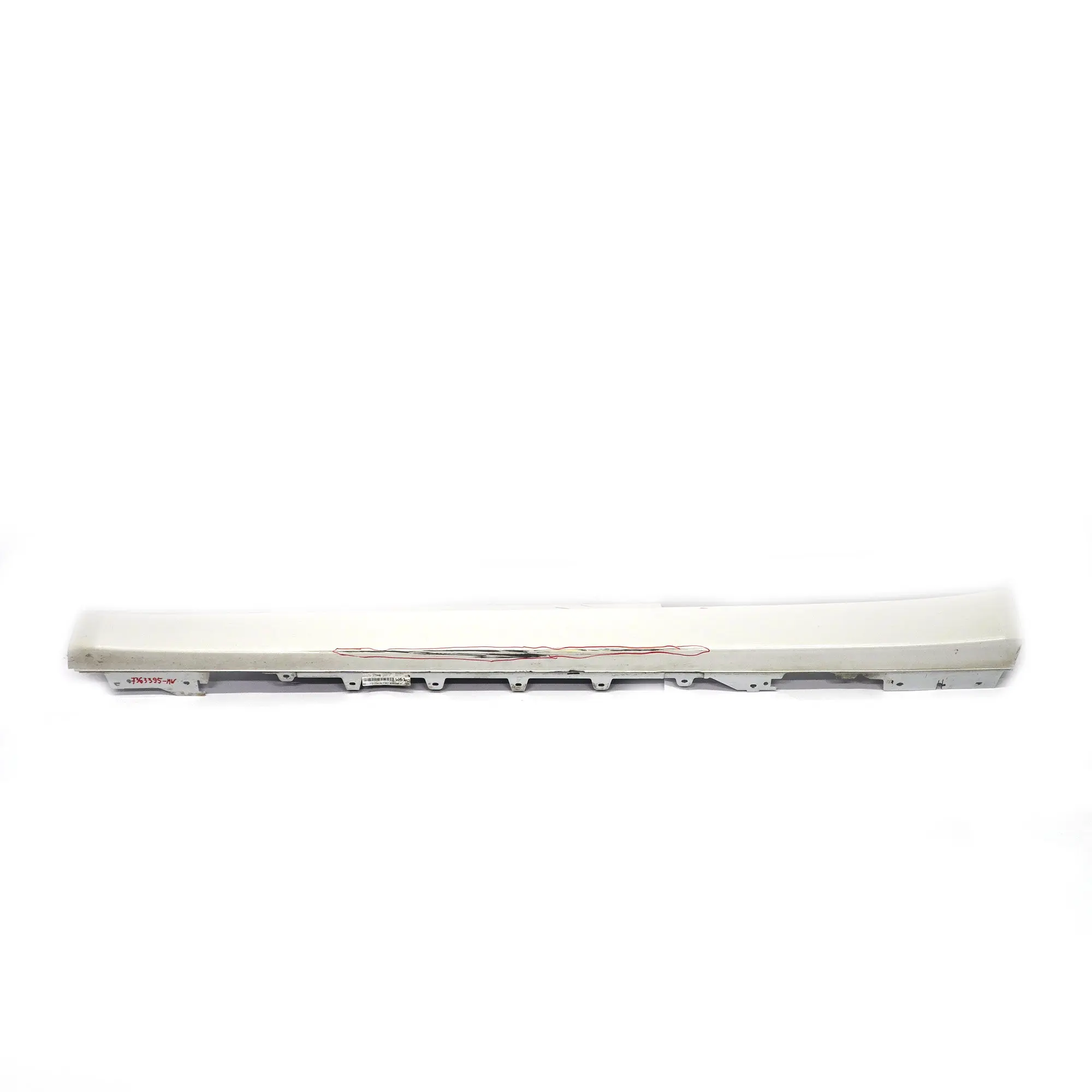 BMW F32 F33 Listón de umbral de faldón lateral izquierdo Mineralweiss Blanco A96