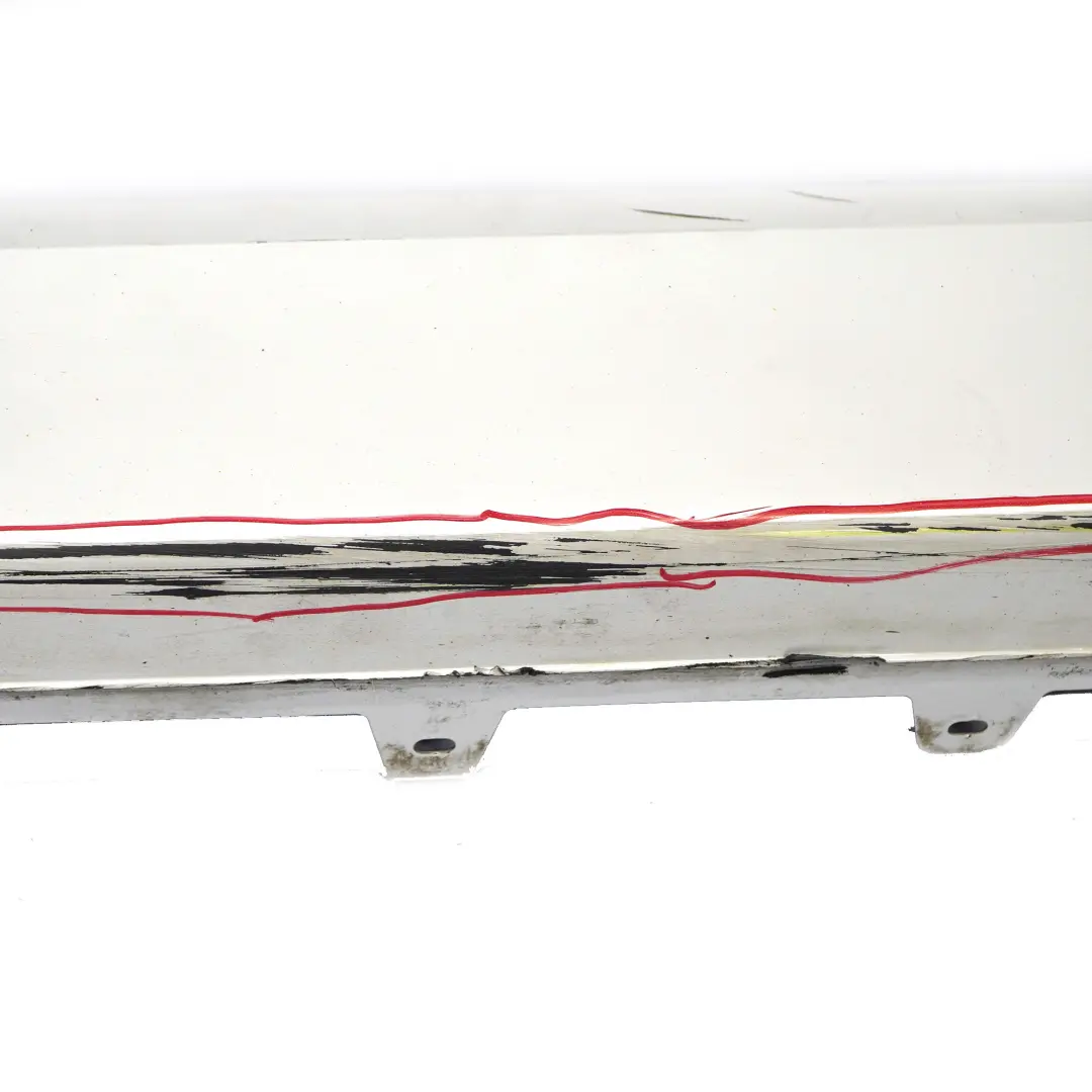 BMW F32 F33 Listón de umbral de faldón lateral izquierdo Mineralweiss Blanco A96 - SKU 7363395-MW - Número de pieza 7363395