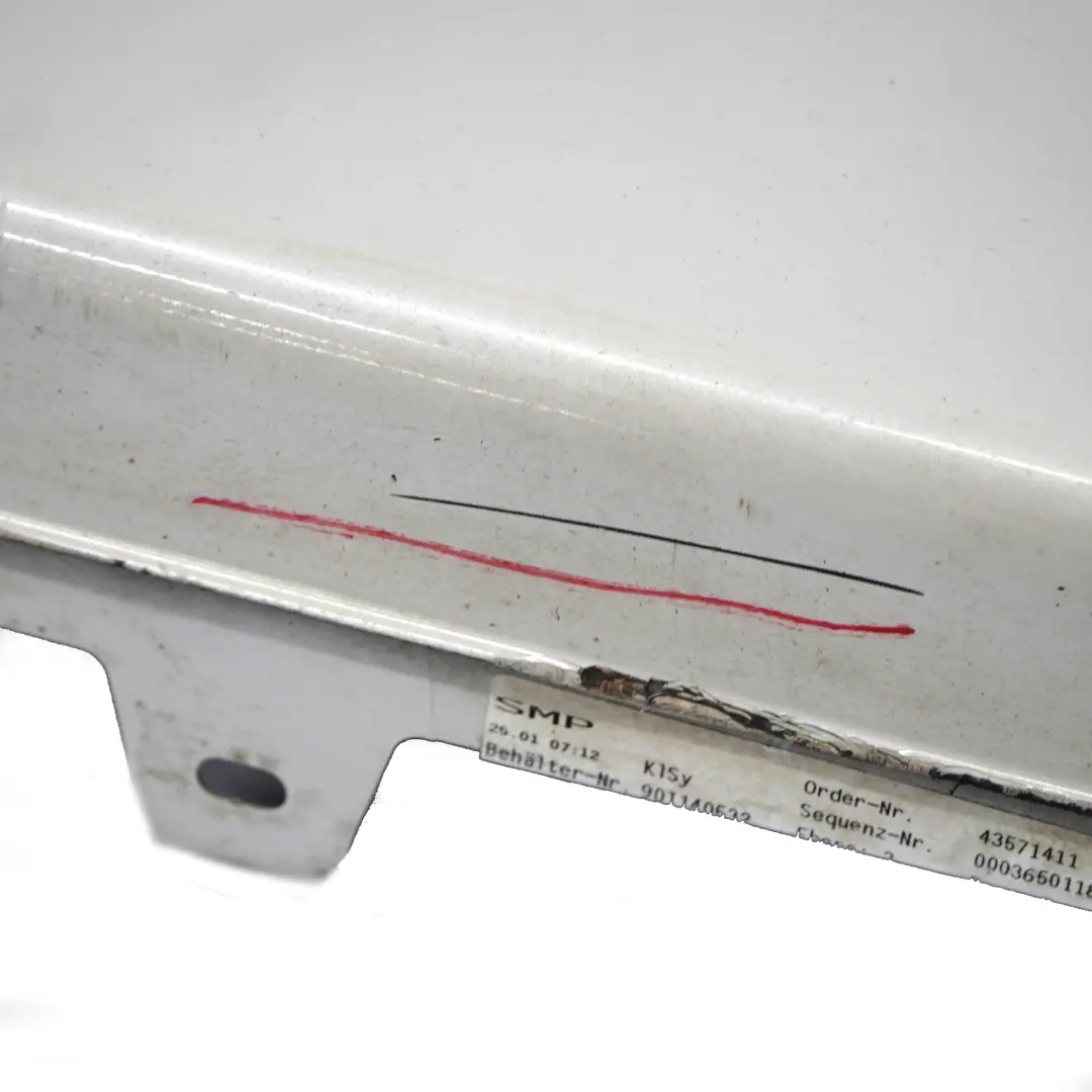 BMW F32 F33 Faldón lateral derecho Mineralweiss Blanco Mineral - A96 - SKU 7363396-MW - Número de pieza 7363396