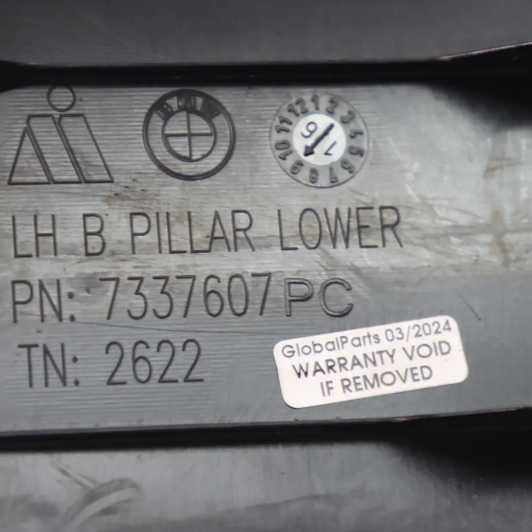 BMW X4 F26 Osłona Słupka B Dolny Panel Lewy Czarny - SKU 7363959 - Numer Części 7363960