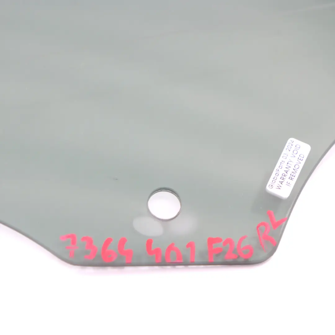  Porta Finestra BMW X4 F26 Vetro Posteriore Sinistro AS3 SSG Solare Vetri - SKU 7364401 - Numero di parte 7364401