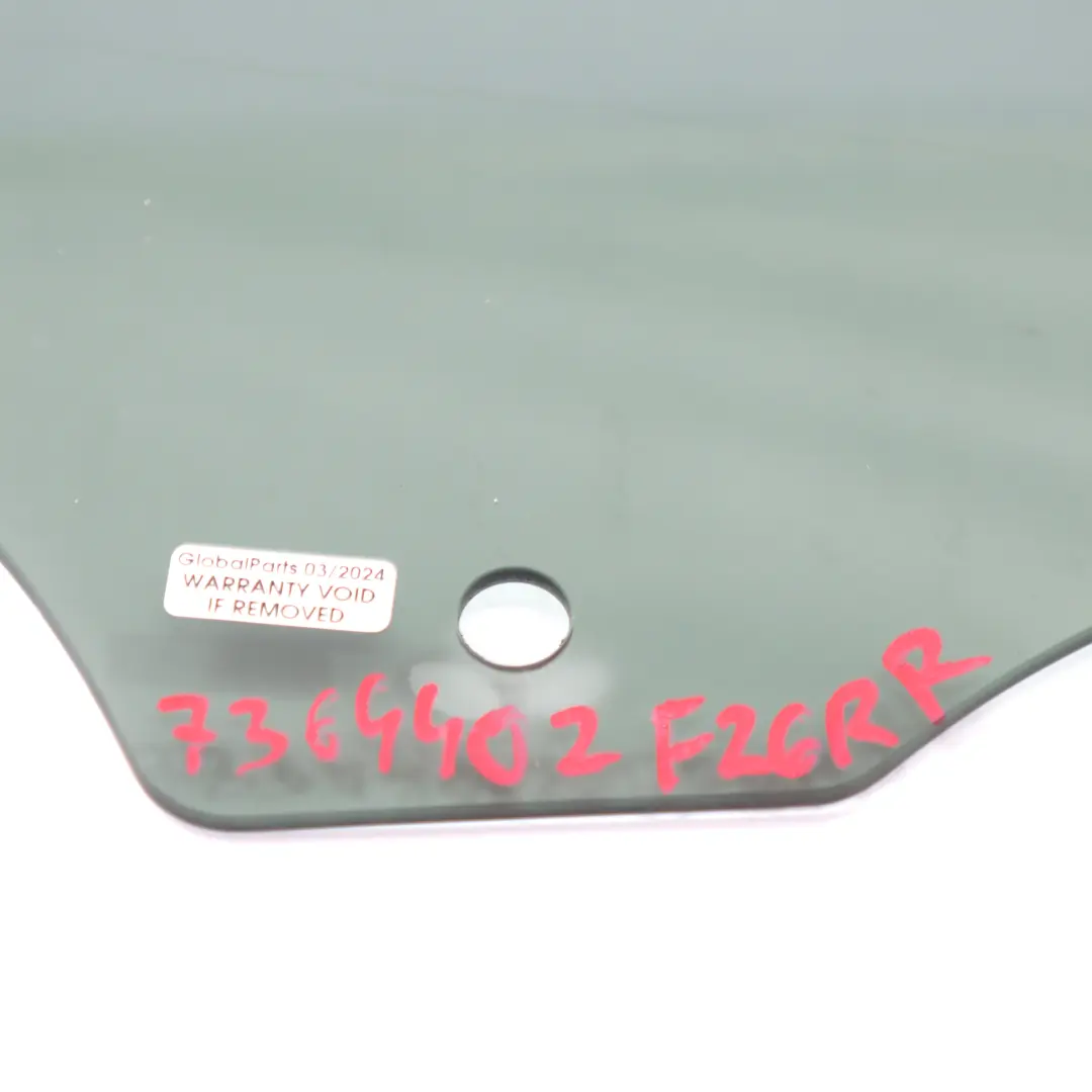 Porte Fenêtre BMW X4 F26 Vitre Arrière Droit AS3 SSG Vitrage Protection Solaire - SKU 7364402 - Numéro de pièce 7364402