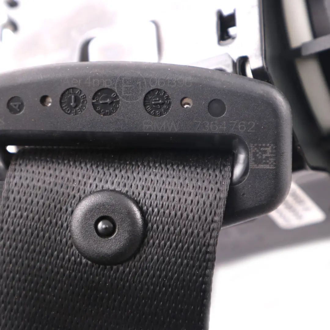 Mini Clubman F54 Seat Belt Upper Belt Safety Rear Right O/S Black - SKU 7364762 - Part number 7364762