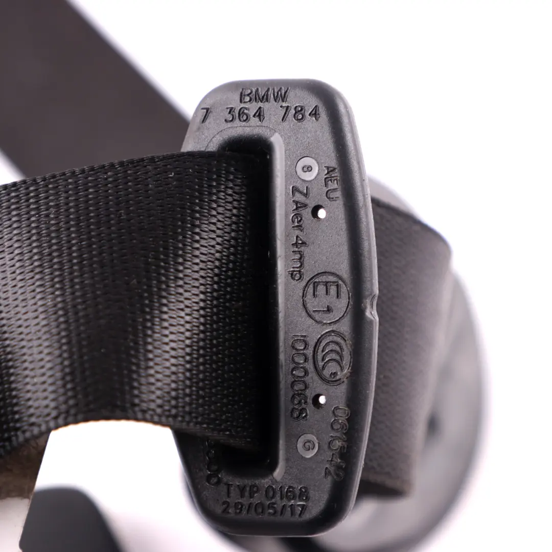 Seat Belt Mini Clubman F54 F56 Upper Belt Safety Front Right O/S Black - SKU 7364784 - Part number 7364784