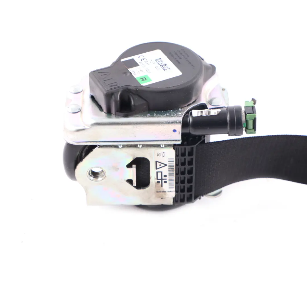 Belt Mini Clubman F54 F56 Upper Belt Safety Front Right O/S Black to Seat with Part number 7364784 Seat Belt Mini Clubman F54 F56 Upper Belt Safety Front Right O/S Black - SKU 7364784 - Part number 7364784