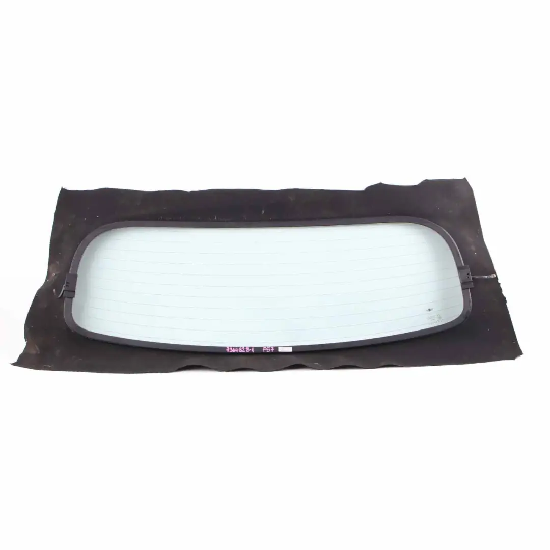 Folding Top Rear Window Glass Glazing AS2 to Mini Cooper F57 Cabrio Convertible with Part number 7364828 Mini Cooper F57 Cabrio Convertible Folding Top Rear Window Glass Glazing AS2 - SKU 7364828-1 - Part number 7364828