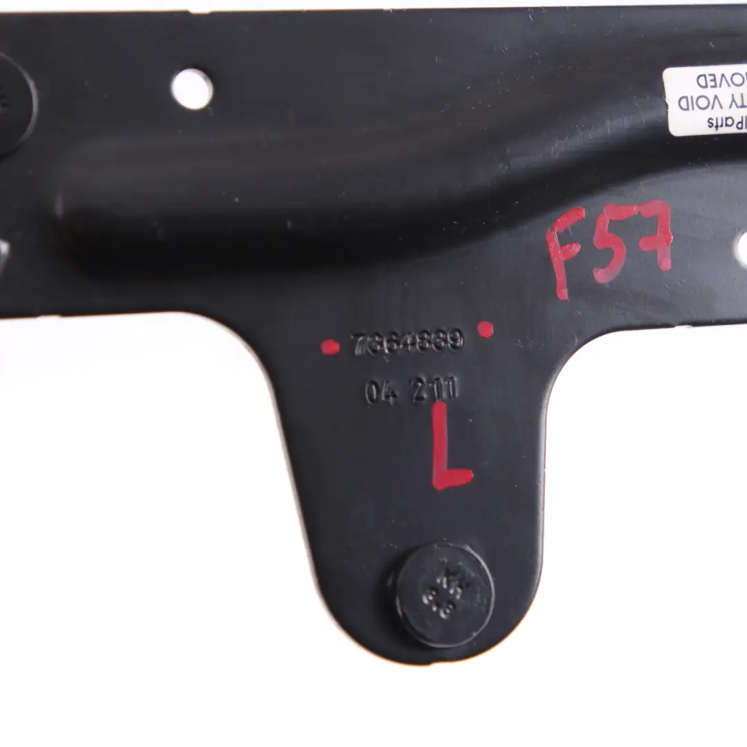 Support Plate MINI F57 Cabrio Folding Top Carrier Mount Left N/S Bracket to with Part number 7364839 Support Plate MINI F57 Cabrio Folding Top Carrier Mount Left N/S Bracket - SKU 7364839 - Part number 7364839