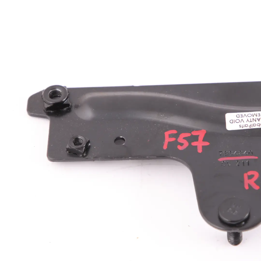 Support Plate MINI F57 Convertible Folding Top Carrier Mount Right O/S to with Part number 7364840 Support Plate MINI F57 Convertible Folding Top Carrier Mount Right O/S - SKU 7364840 - Part number 7364840