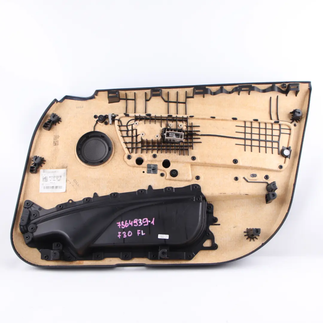 Door Card Front Left N/S Door Lining Panel Oyster Leather to BMW F30 F31 with Part number 7364939 BMW F30 F31 Door Card Front Left N/S Door Lining Panel Oyster Leather - SKU 7364939-1 - Part number 7364939