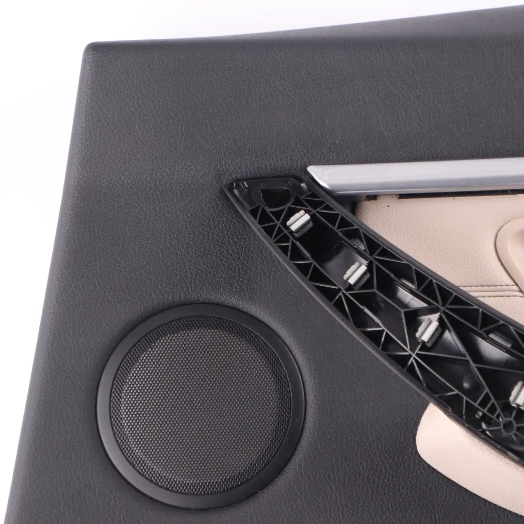 Right O/S Door Card Lining Panel Oyster Leather to BMW F30 F31 Rear with Part number 7364966 BMW F30 F31 Rear Right O/S Door Card Lining Panel Oyster Leather - SKU 7364966-1 - Part number 7364966