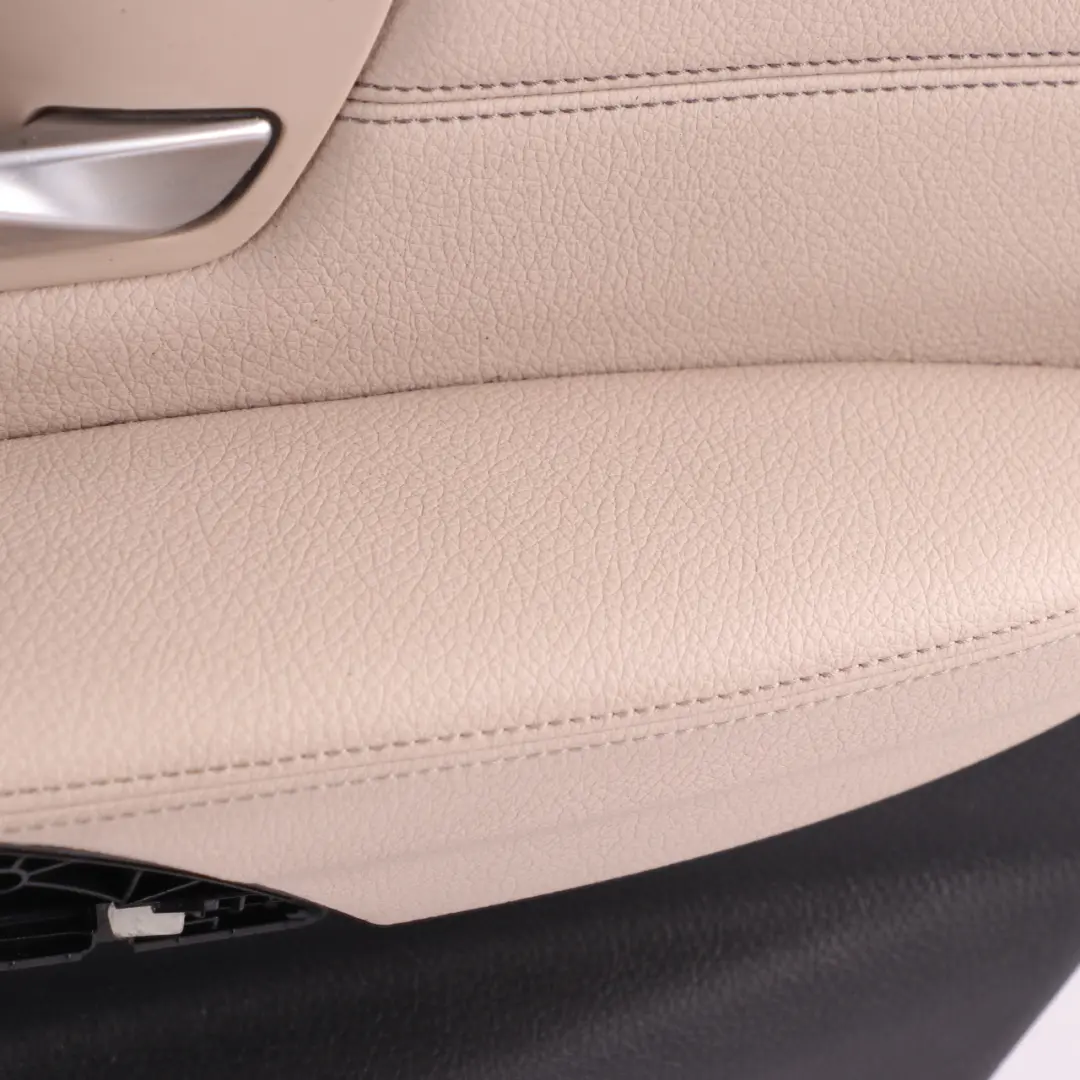 Right O/S Door Card Lining Panel Oyster Leather to BMW F30 F31 Rear with Part number 7364966 BMW F30 F31 Rear Right O/S Door Card Lining Panel Oyster Leather - SKU 7364966-1 - Part number 7364966