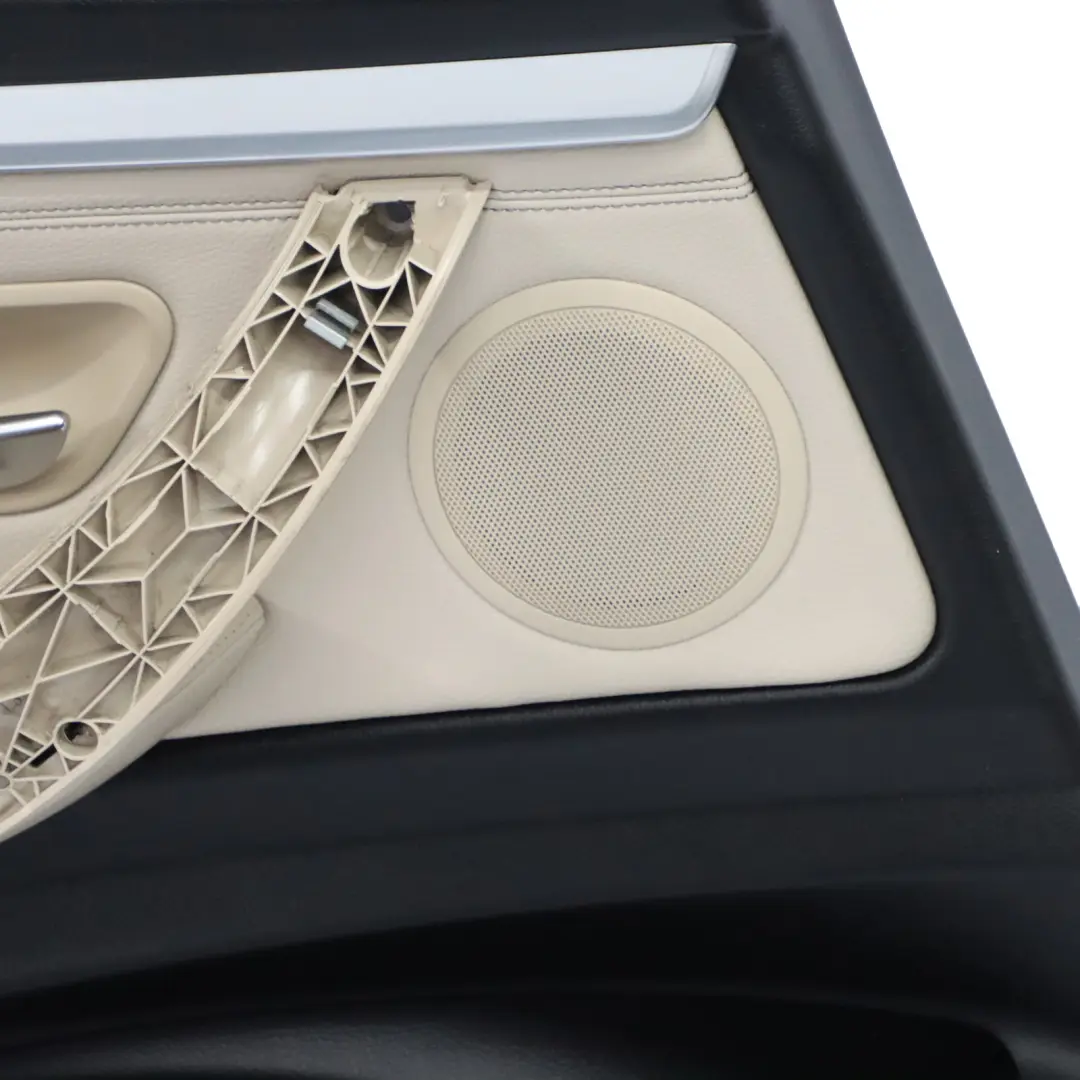  Carte de porte BMW F34 Garniture de porte arrière gauche en cuir noir Oyster - SKU 7365009 - Numéro de pièce 7365009