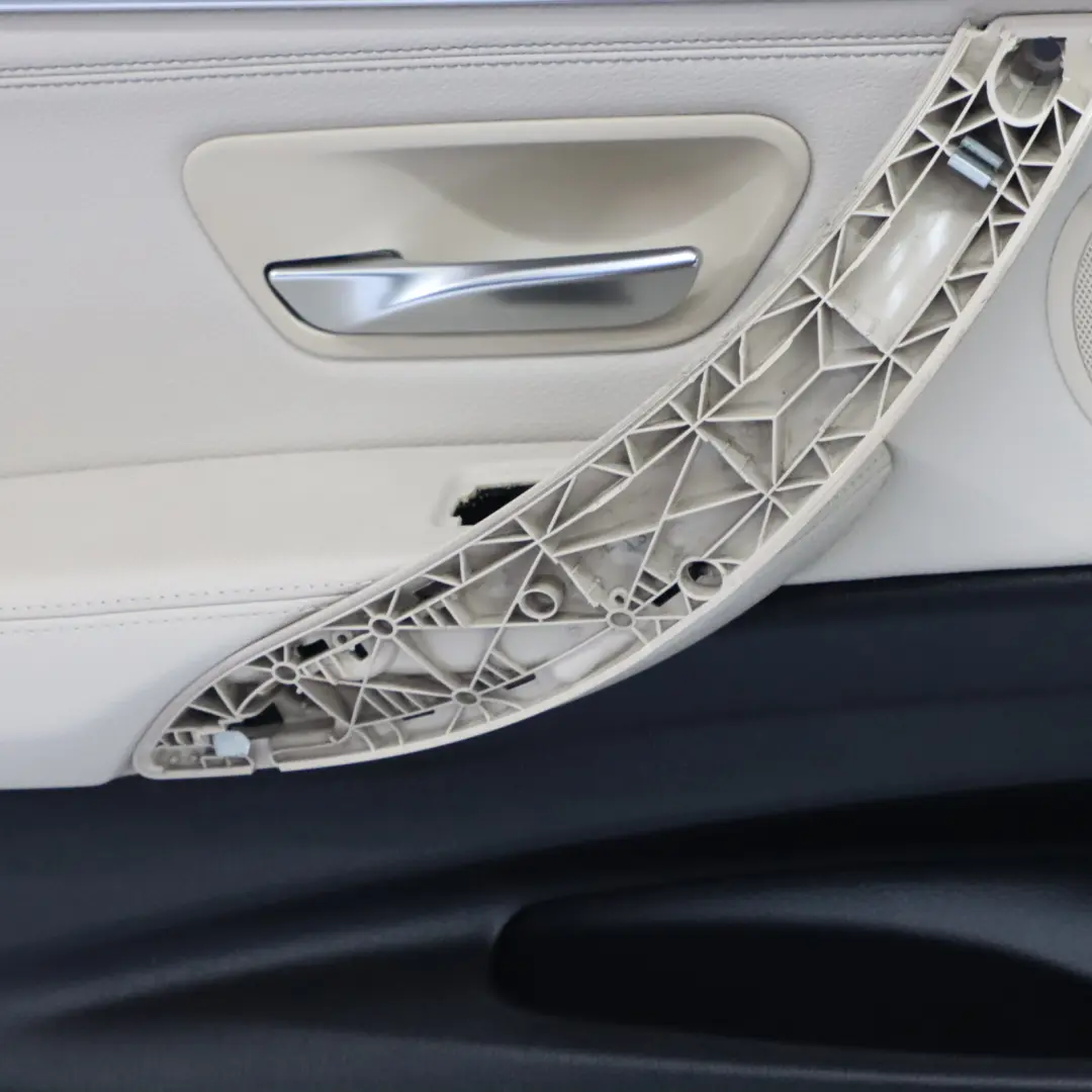  Scheda porta BMW F34 posteriore sinistra Rivestimento porta pelle nera Oyster - SKU 7365009 - Numero di parte 7365009