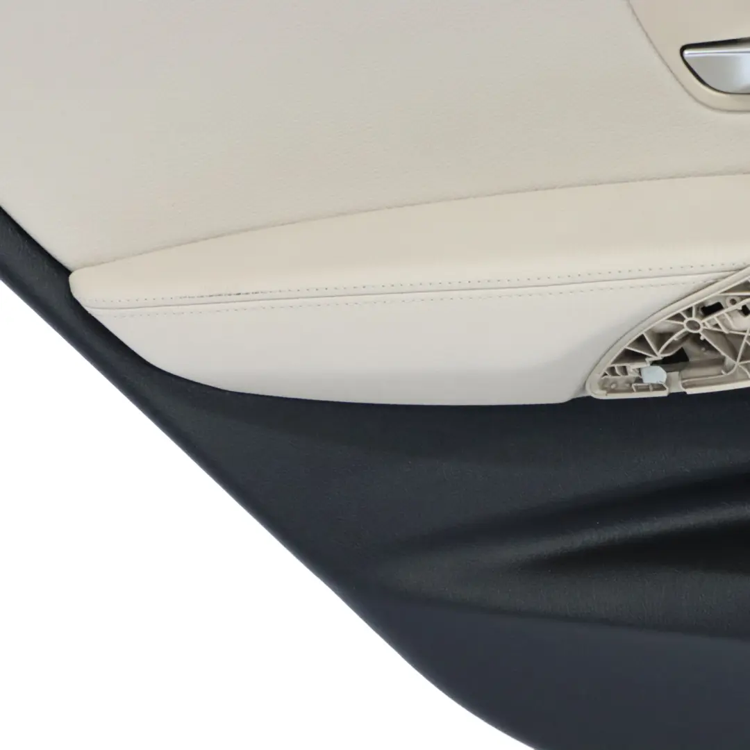  Carte de porte BMW F34 Garniture de porte arrière gauche en cuir noir Oyster - SKU 7365009 - Numéro de pièce 7365009