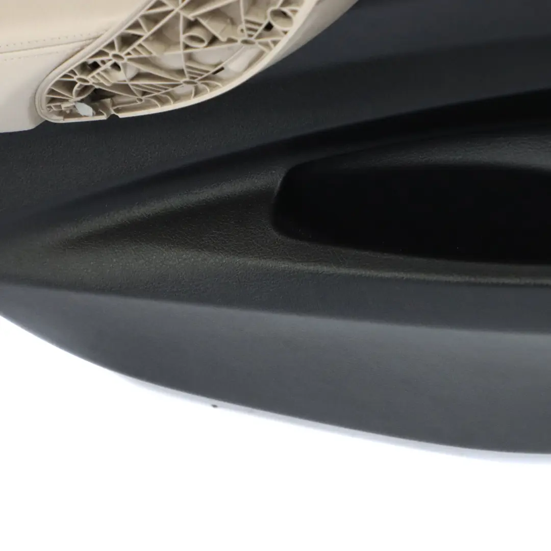  Carte de porte BMW F34 Garniture de porte arrière gauche en cuir noir Oyster - SKU 7365009 - Numéro de pièce 7365009