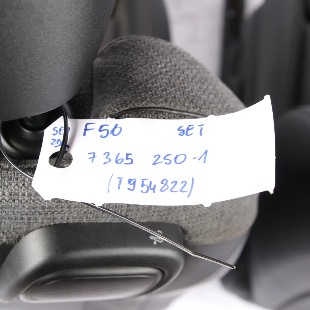 Cloth / Leatherette Interior Sport Seats Seat Carbon Black to Mini Cooper One F56 with Part number 7365250 Mini Cooper One F56 Cloth / Leatherette Interior Sport Seats Seat Carbon Black - SKU 7365250-1 - Part number 7365250