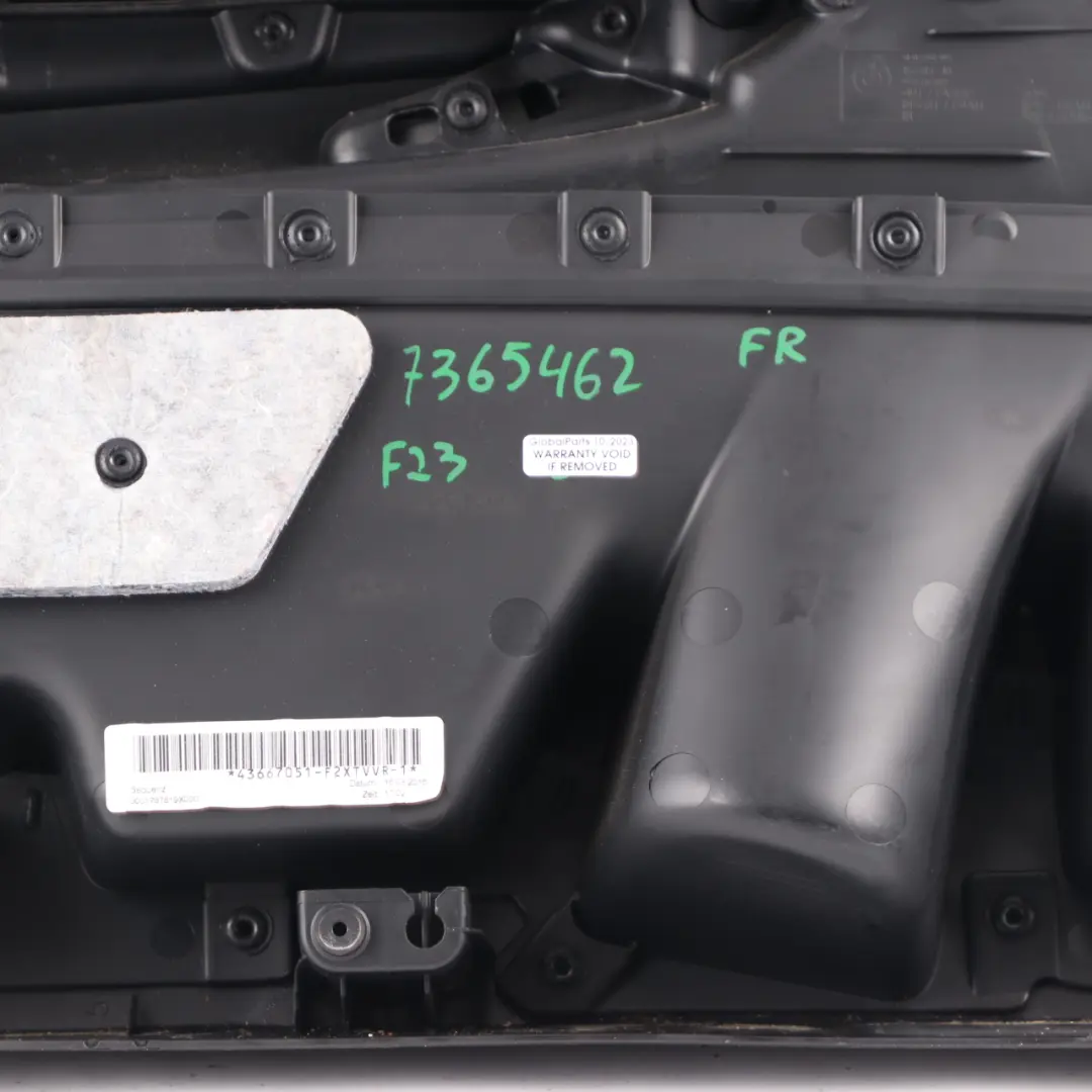 Door Card BMW F22 F23 Front Right O/S Panel Lining Cover Leather Dakota Oyster to with Part number 7365462 Door Card BMW F22 F23 Front Right O/S Panel Lining Cover Leather Dakota Oyster - SKU 7365462 - Part number 7365462