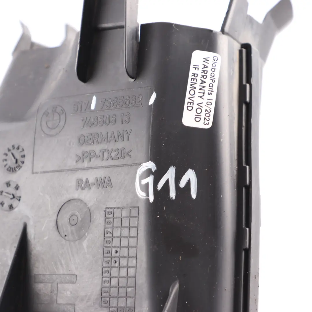 Duct Brake Panel Wheelhouse Right O/S to BMW G11 Air with Part number 7365632 BMW G11 Air Duct Brake Panel Wheelhouse Right O/S - SKU 7365632 - Part number 7365632