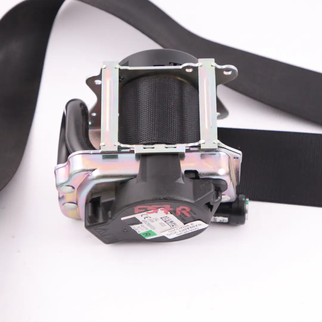 Belt Mini Cooper F57 Convertible Safety Upper Front Rigth O/S Black to Seat with Part number 7365710 Seat Belt Mini Cooper F57 Convertible Safety Upper Front Rigth O/S Black - SKU 7365710 - Part number 7365710