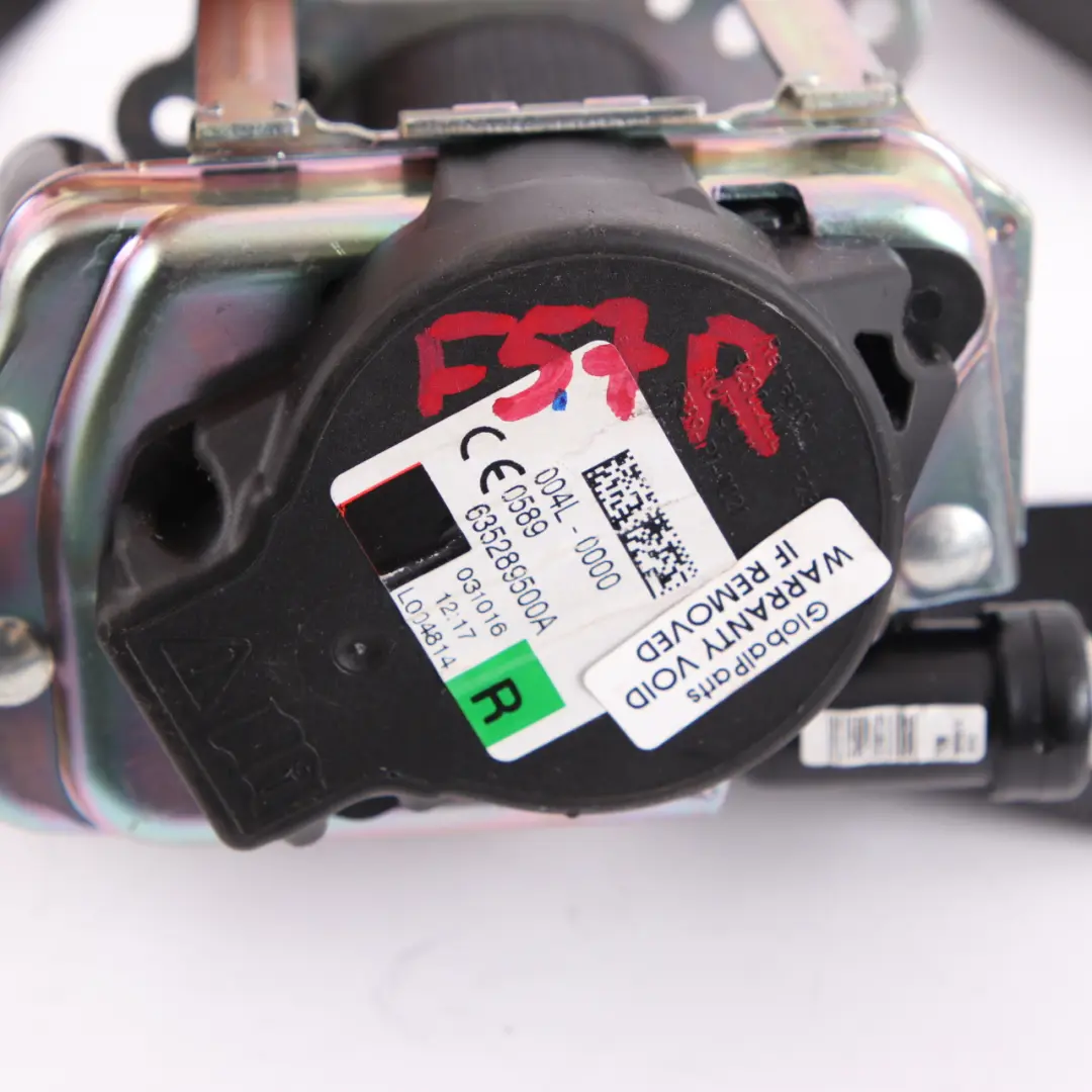 Seat Belt Mini Cooper F57 Convertible Safety Upper Front Rigth O/S Black - SKU 7365710 - Part number 7365710