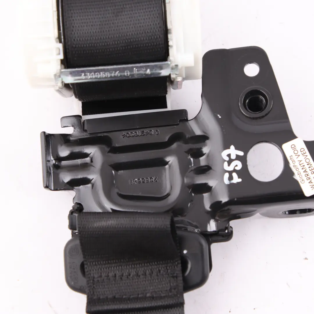 Seat Belt Mini Cooper F57 Convertible Safety Upper Rear Left N/S Black - SKU 7365721 - Part number 7365721