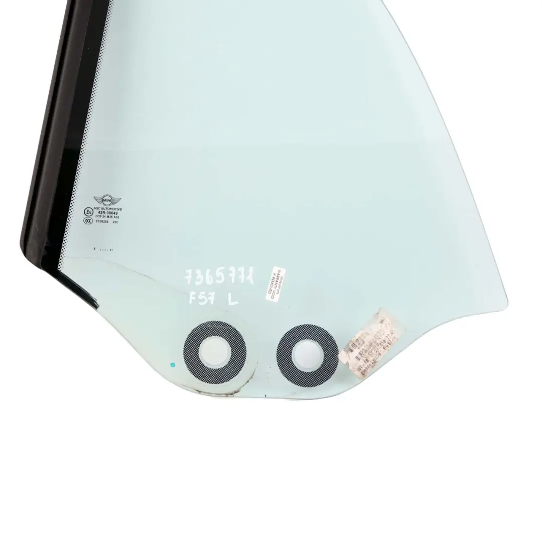 Side Window Glass Left N/S Door AS2 to Mini F57 Convertible Rear with Part number 7365771 Mini F57 Convertible Rear Side Window Glass Left N/S Door AS2 - SKU 7365771 - Part number 7365771