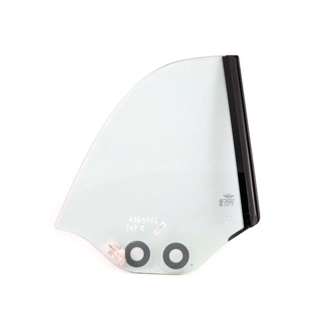 Cristal Ventana Lateral Derecha Puerta AS2 Descapotable para Mini F57 Cabrio con número de pieza 7365772 Mini F57 Cabrio Cristal Ventana Lateral Derecha Puerta AS2 Descapotable - SKU 7365772 - Número de pieza 7365772