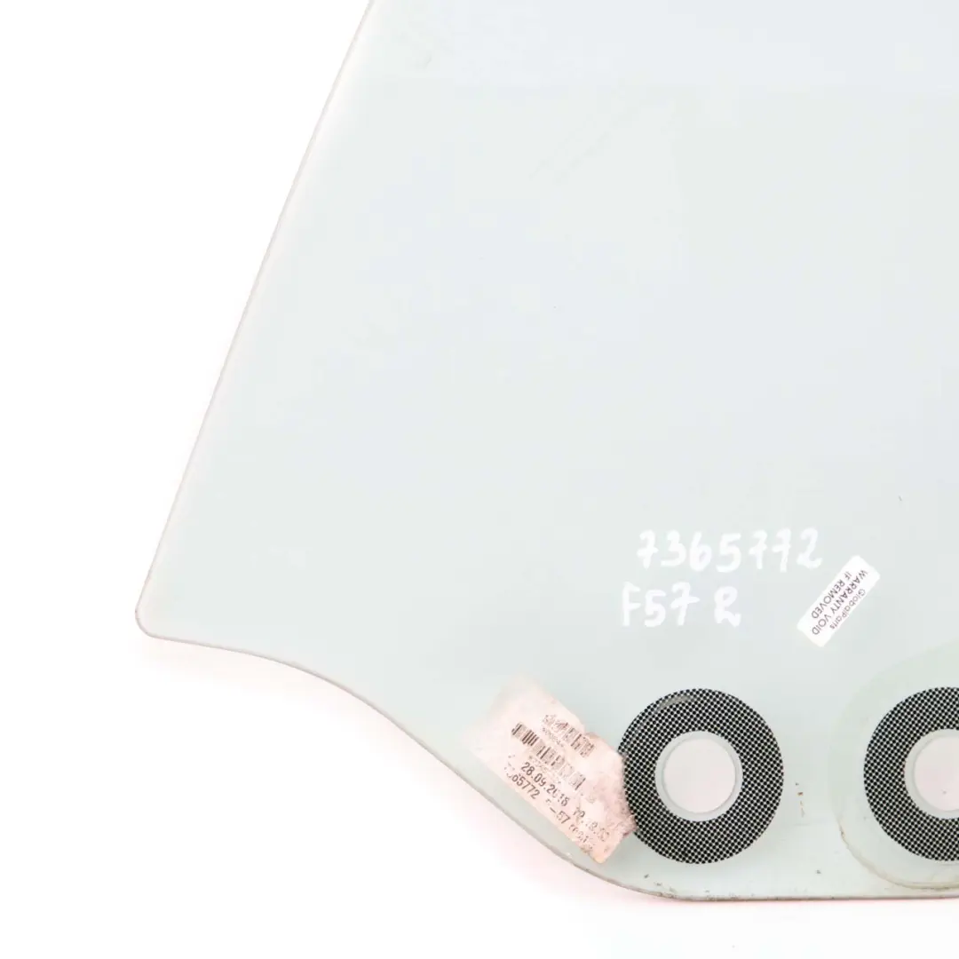 Side Window Glass Rear Right O/S Door AS2 Convertible to Mini F57 Cabrio with Part number 7365772 Mini F57 Cabrio Side Window Glass Rear Right O/S Door AS2 Convertible - SKU 7365772 - Part number 7365772
