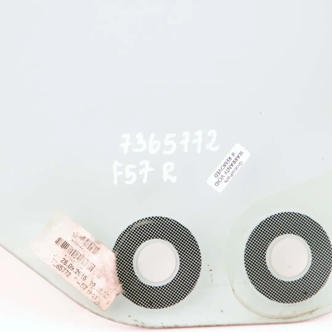 Mini F57 Cabrio Side Window Glass Rear Right O/S Door AS2 Convertible - SKU 7365772 - Part number 7365772