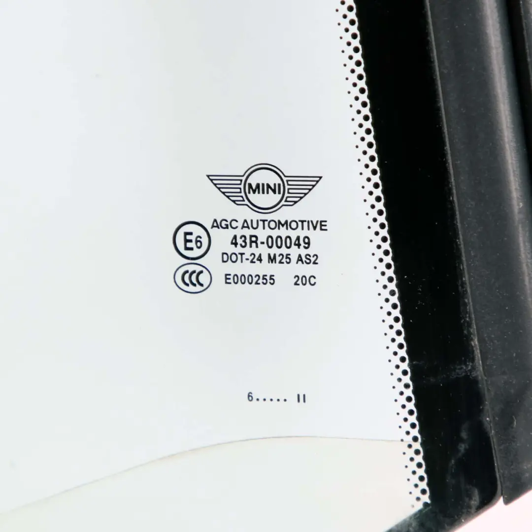 Mini F57 Cabrio Side Window Glass Rear Right O/S Door AS2 Convertible - SKU 7365772 - Part number 7365772