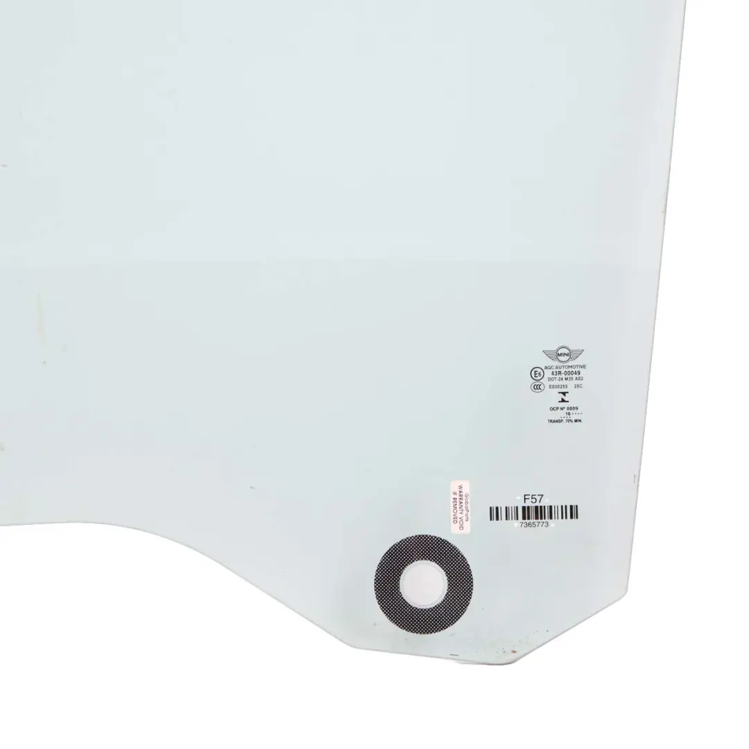 Mini F57 Cabrio Vetro Del Finestrino Porta Sinistra Anteriore Cabrio AS2 - SKU 7365773 - Numero di parte 7365773