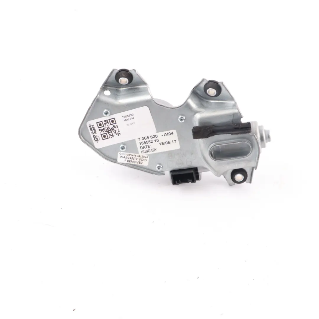 Limpiaparabrisas Ventana Trasera Derecha para Mini Cooper Clubman F54 Motor con número de pieza 7365820 Mini Cooper Clubman F54 Motor Limpiaparabrisas Ventana Trasera Derecha - SKU 7365820 - Número de pieza 7365820