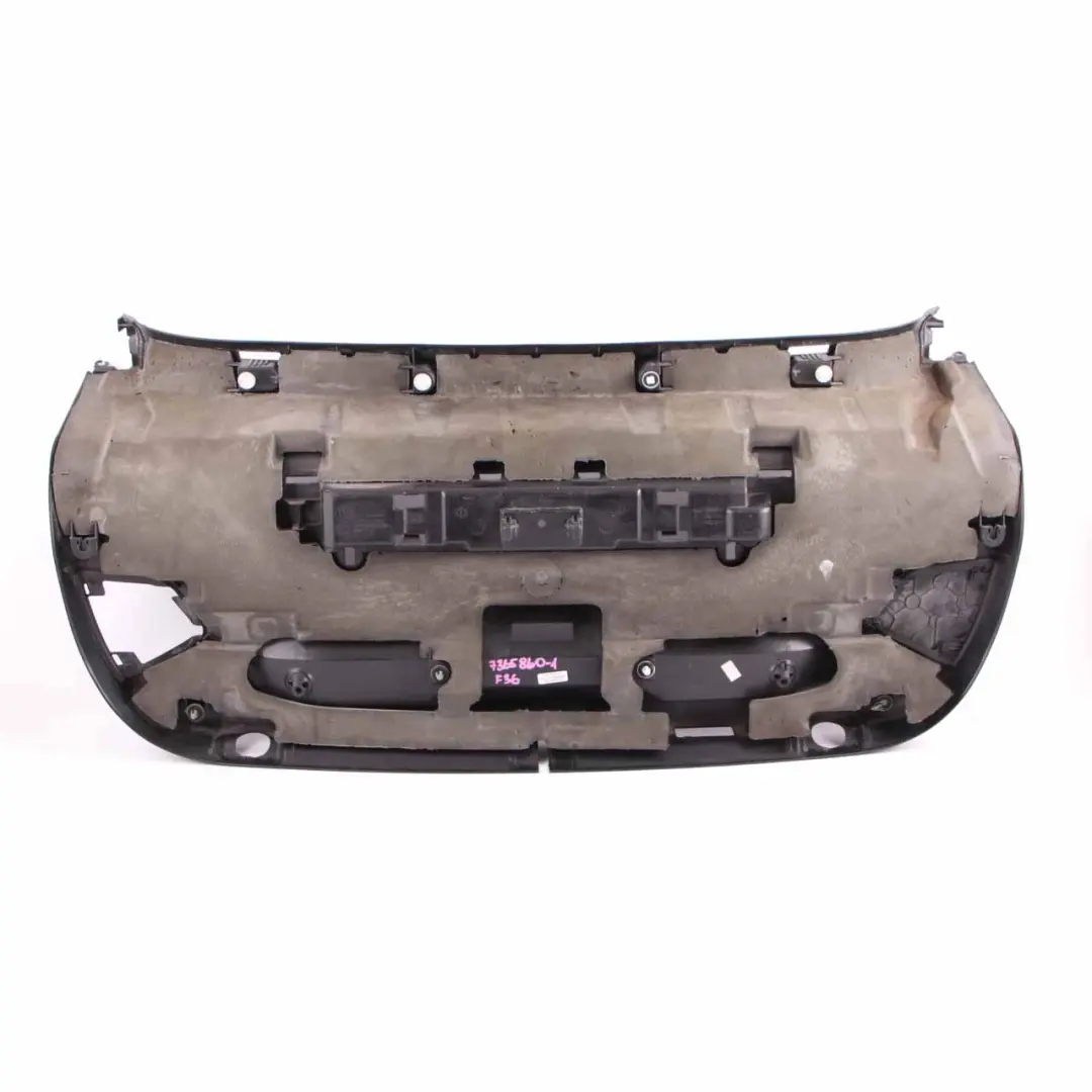 BMW F36 Panel Wewnętrzny Osłóna Pokrywy Bagażnika Czarny - SKU 7365860-1 - Numer Części 7365860