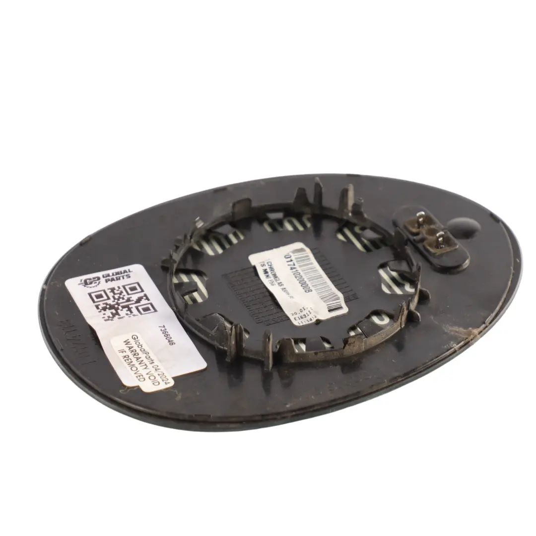 Wing Mirror Glass Mini F54 F55 F56 F57 F60 Right O/S Heated Wide Angle to with Part number 7366042 Wing Mirror Glass Mini F54 F55 F56 F57 F60 Right O/S Heated Wide Angle - SKU RHD-7366042 - Part number 7366042