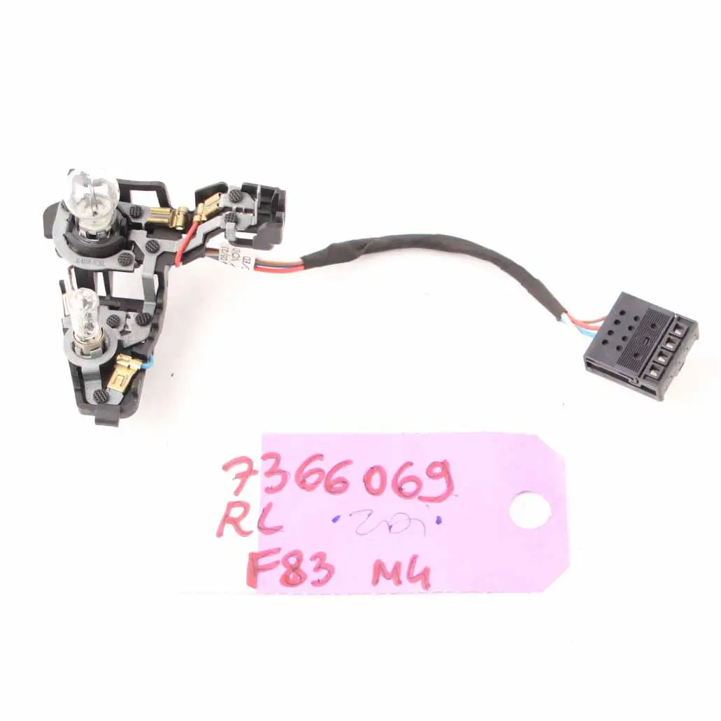Light Bulb Socket BMW F32 F33 Holder Rear Left N/S Lamp Side Panel to with Part number 7366069 Light Bulb Socket BMW F32 F33 Holder Rear Left N/S Lamp Side Panel - SKU 7366069 - Part number 7366069