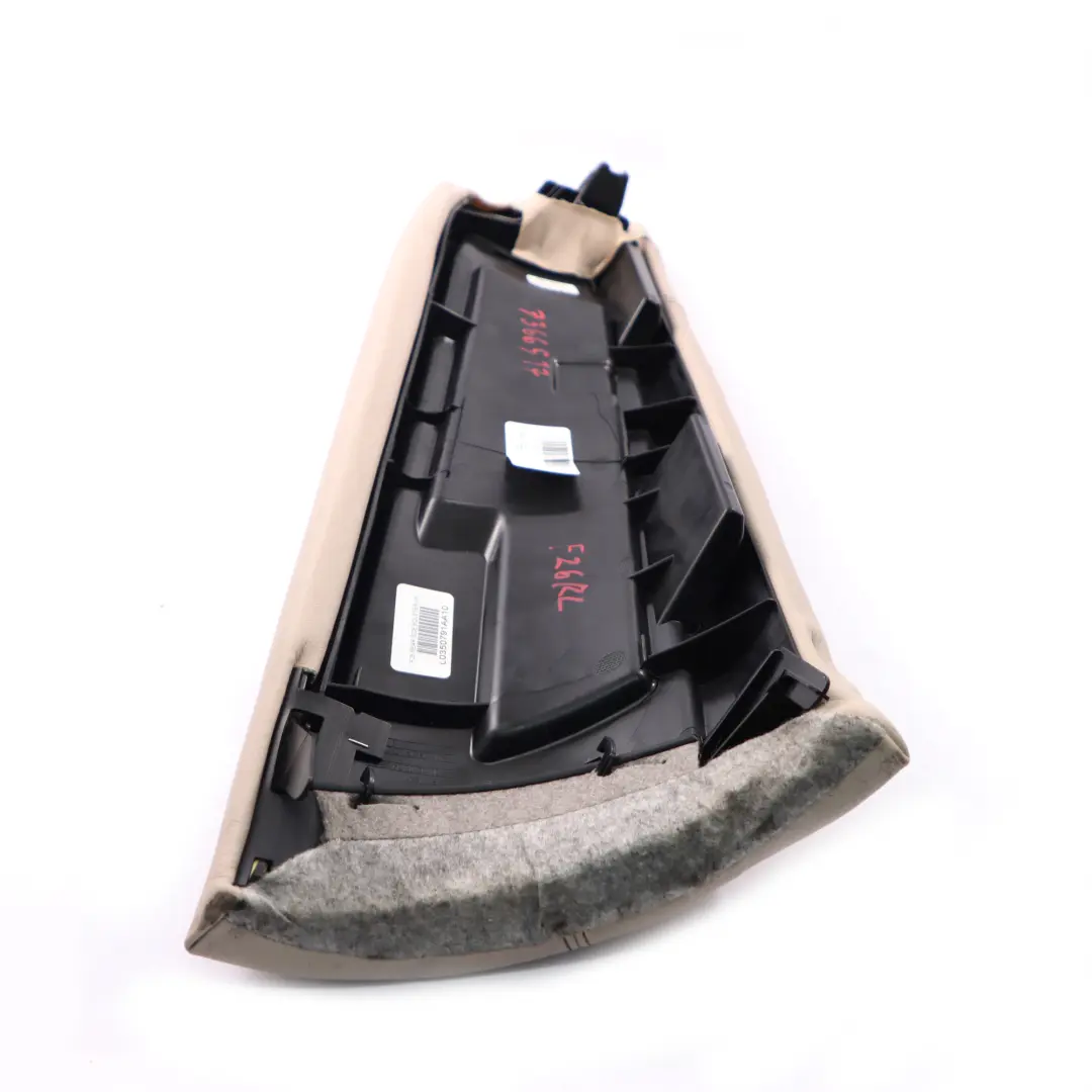 BMW X4 F26 Rear Seat Cover Side Finisher Bench Left N/S Leather Oyster - SKU 7366517 - Part number 7366517