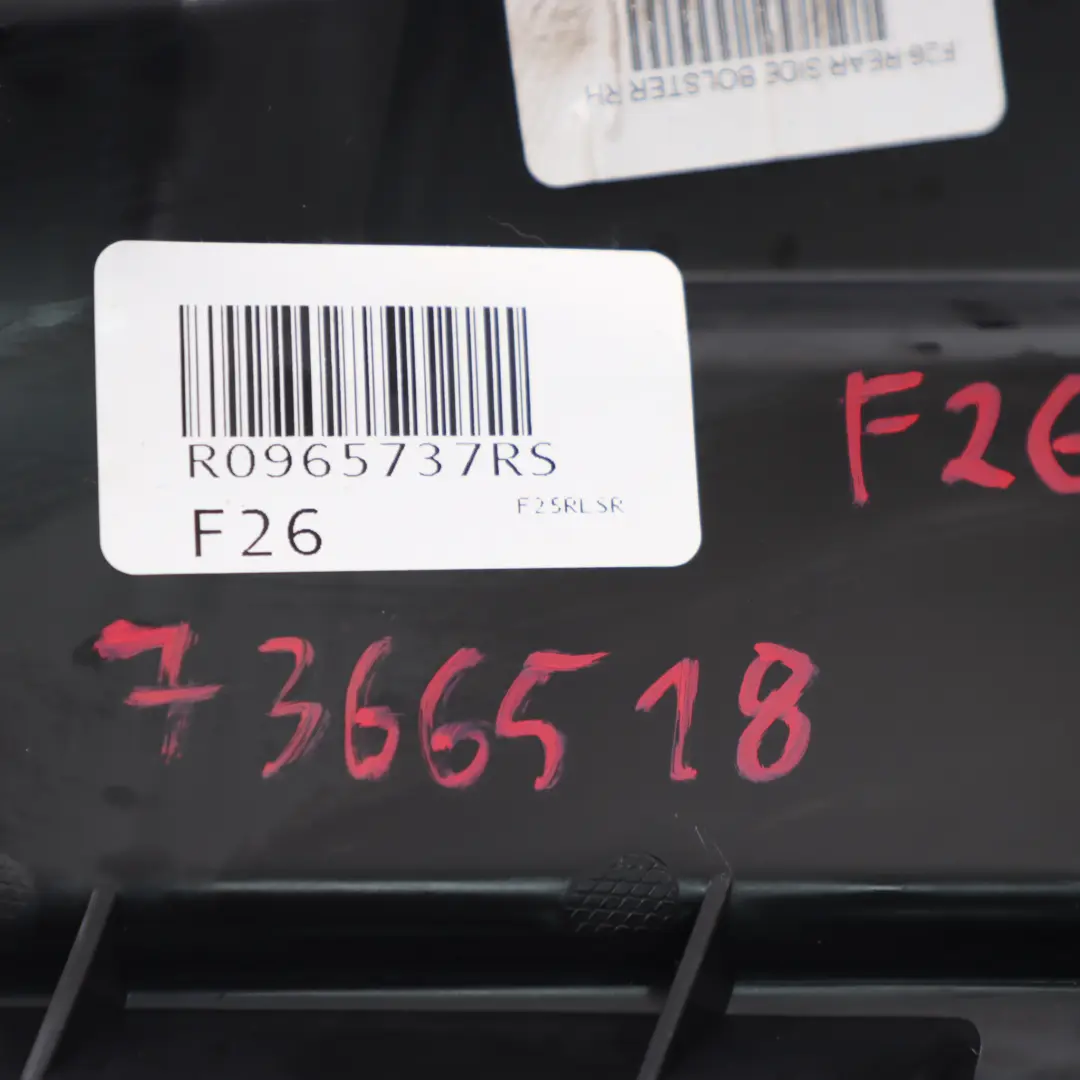 BMW X4 F26 Tapa Asiento Trasero Acabado Lateral Banco Derecho Cuero - SKU 7366518 - Número de pieza 7366518